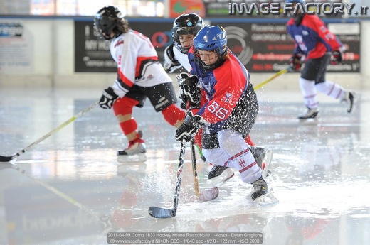 2011-04-09 Como 1633 Hockey Milano Rossoblu U11-Aosta - Dylan Ghiglione
